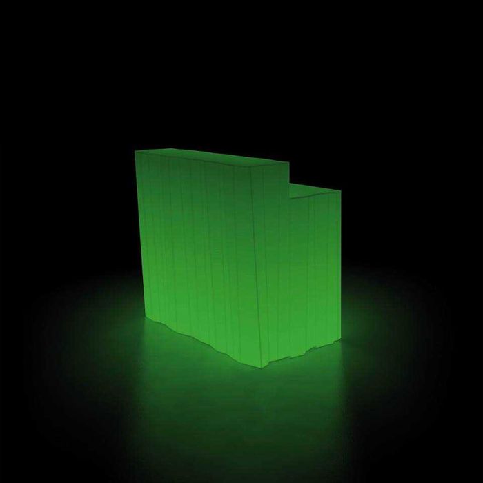 Balcão de bar com iluminação rgb