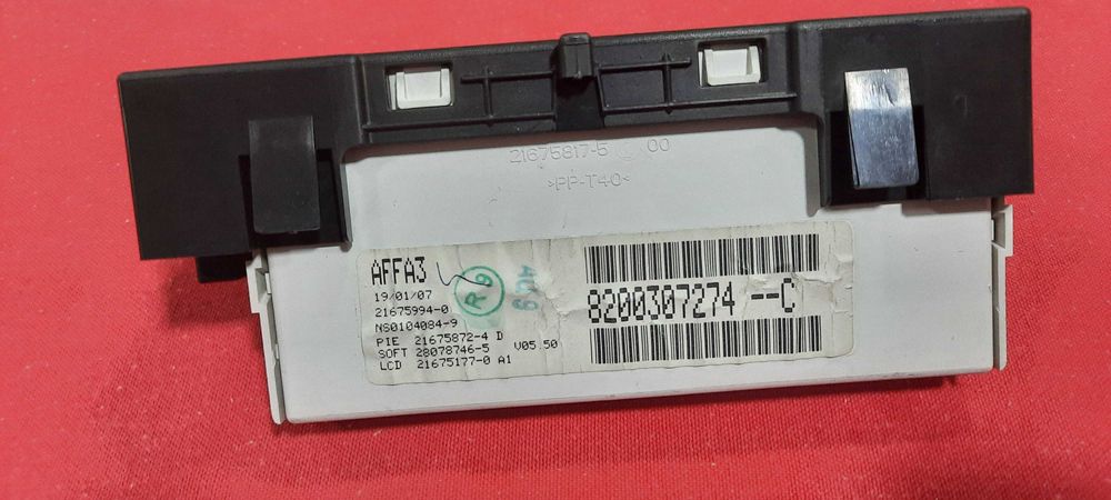 Display Informativo com Moldura, Renault Clio III de 2005 a 2009