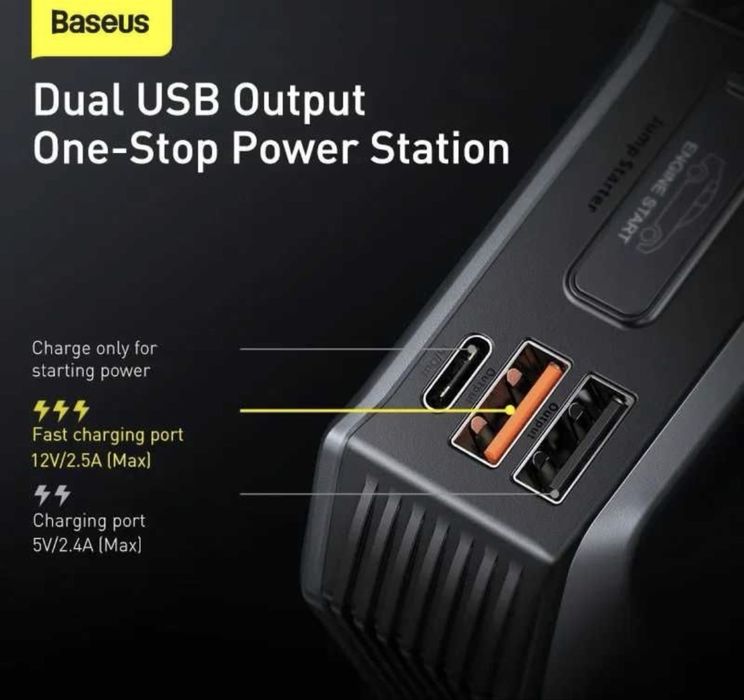 Baseus Super Energy Max Car Jump Starter 20000 mAh