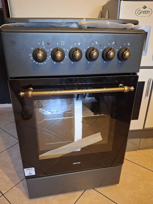 Kuchenka gazowo-elektryczna, nowa, retro, MPMretro, vintage