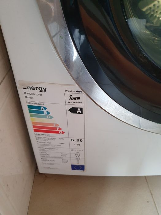 Máquina lavar e secar Teka 1600 rpm