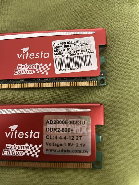 Pamięć ram adata vitesta 2x1gb ddr2