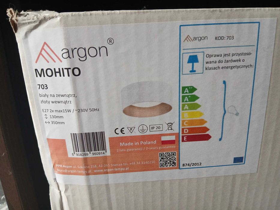 Plafon nowy, duży MOHITO 703