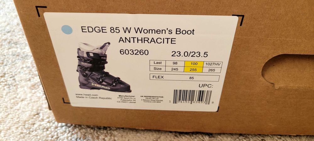 Buty narciarskie damskie Head Edge 85 W rozm. 23,0/23,5