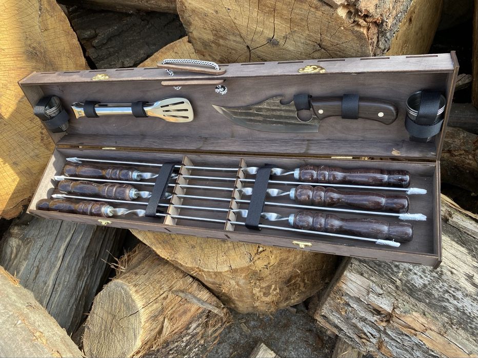 Подарунок військовому/ набір шампурів чоловіку