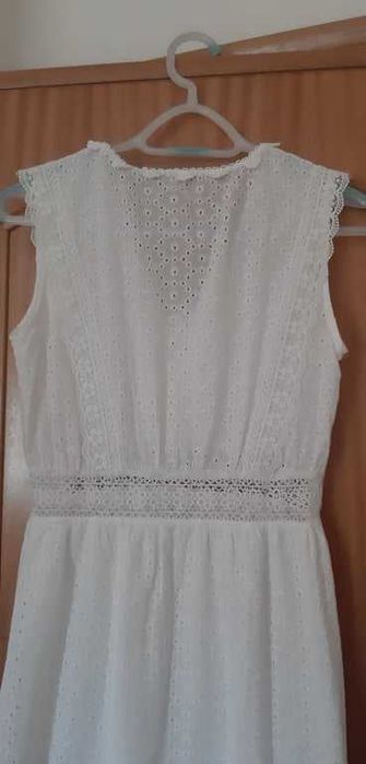 Vestido Branco Bordado Inglês