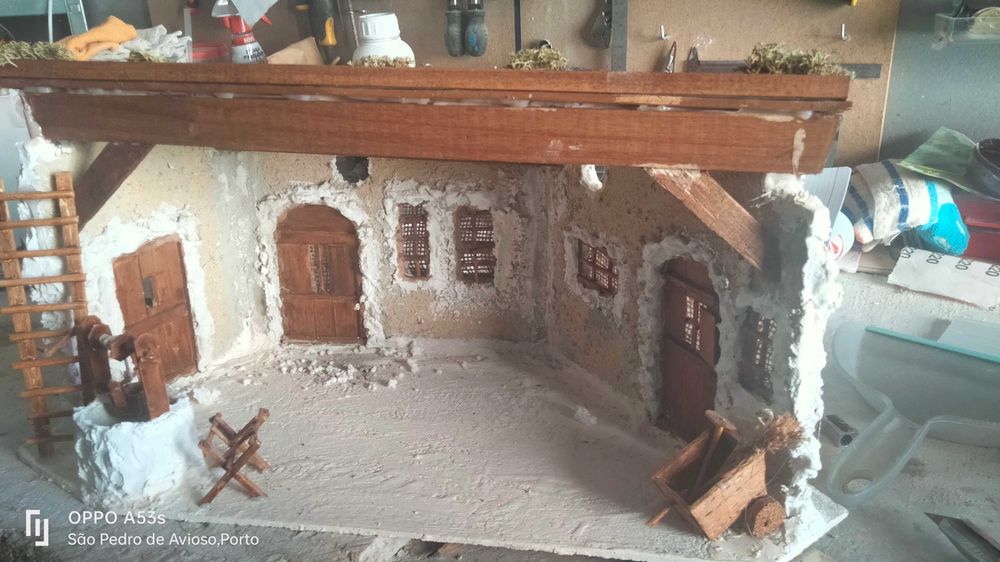 Presépios Artesanais, com iluminação