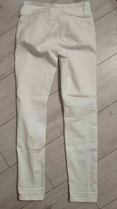 Spodnie damskie białe Wax Jean