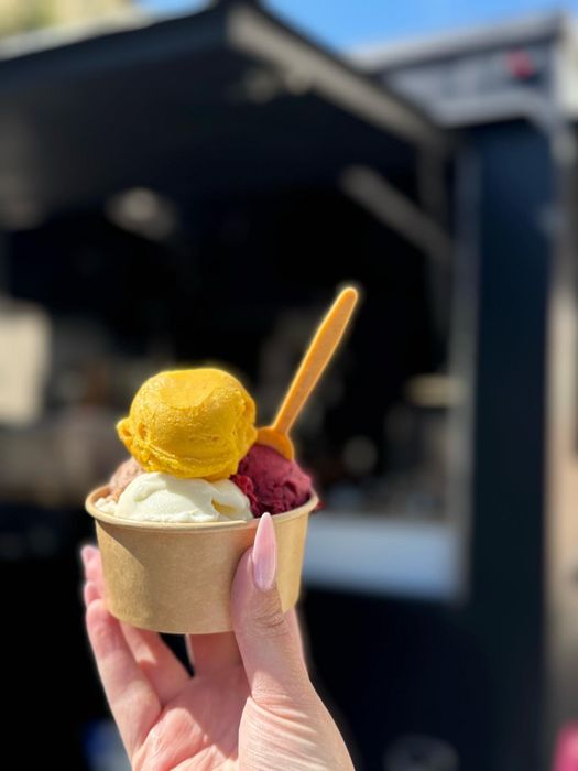 Przyczepa gastronomiczna do sprzedaży lodów gałkowanych