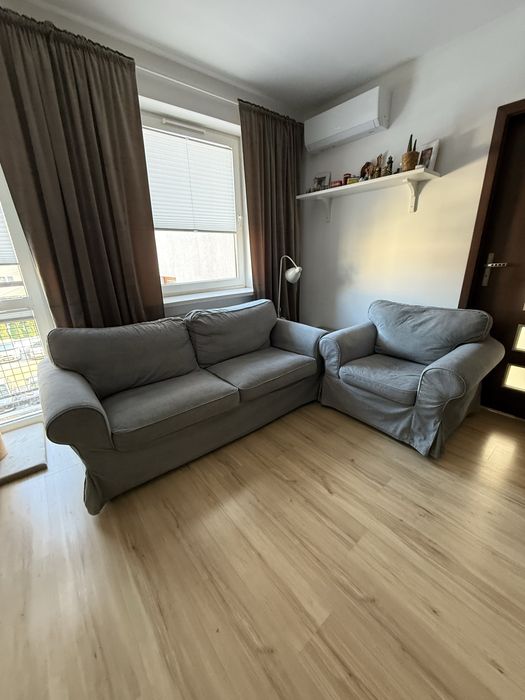 Sofa rozkladana Ikea Ektorp z fotelem