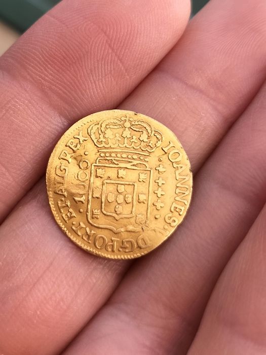 Moeda em ouro 1000 reis de D. João V 1726 RARA