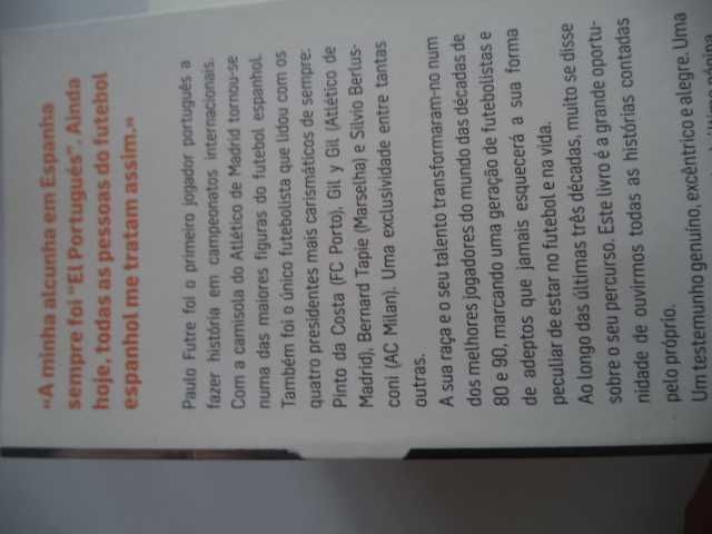 Livro " Paulo Futre " EL Português --Novo