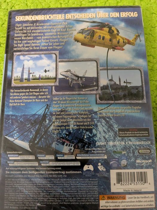 PC Flight Simulator X Acceleration Expaction Pack nowa w folii