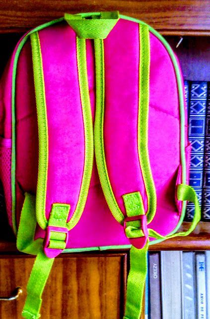 Mala de lanche pré-escolar para menina rosa bem bonita com bonecos