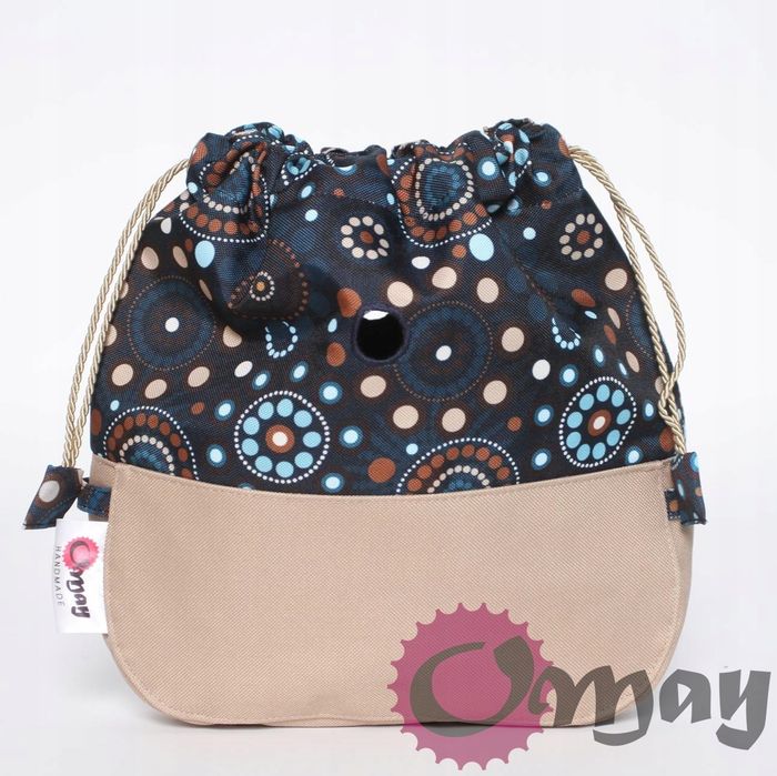 Piaskowy organizer do OBAG MOON LIGHT worek chocomay 2 kieszenie OMAY