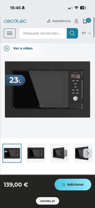 Micro-ondas Cecotec de Encastras novo