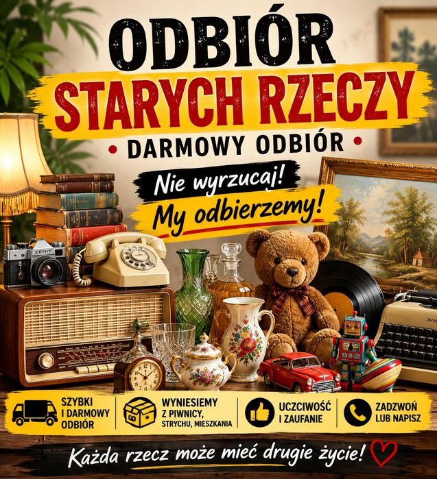 Darmowy odbiór starych niepotrzebnych rzeczy
