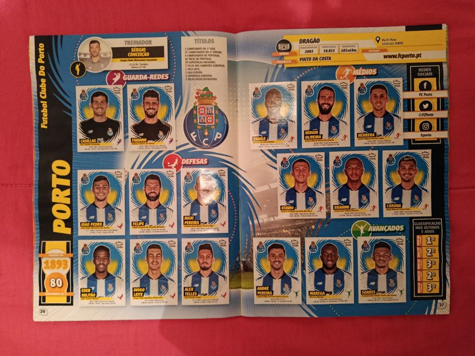 Caderneta de Cromos de FUTEBOL 2018-19