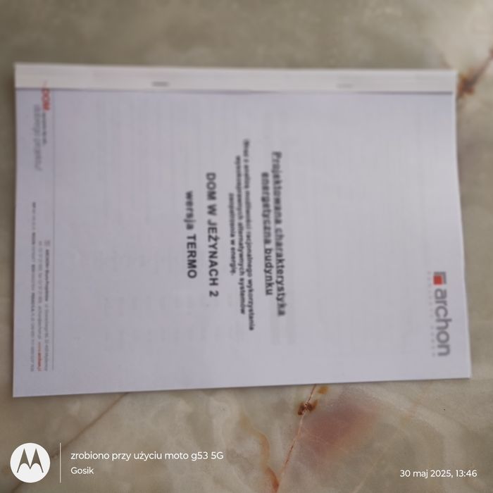 Projekt domu taniego w budowie