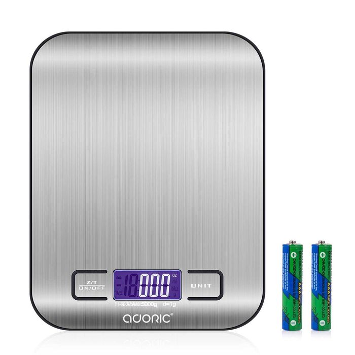 Cyfrowa waga kuchenna / LCD / precyzja do 1g / 5kg max ADORIC !3377-S!