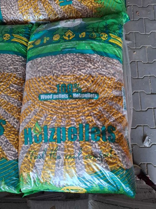 Pellet drzewny klasa Premium A1 paleta fi6 certyfikowany