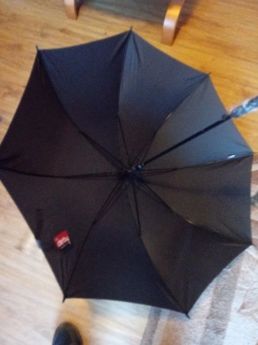 Męska parasolka czarna derby