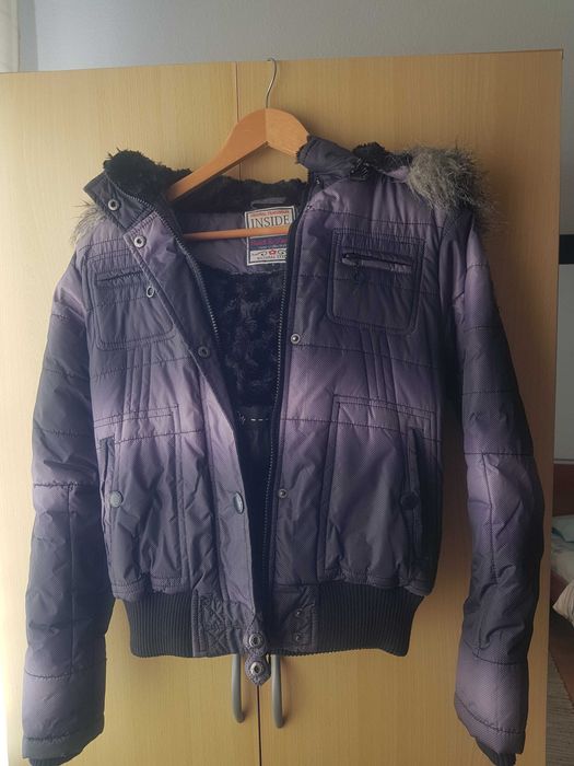 Casaco Feminino curto de Inverno, Excelente look, Novo raramente usado
