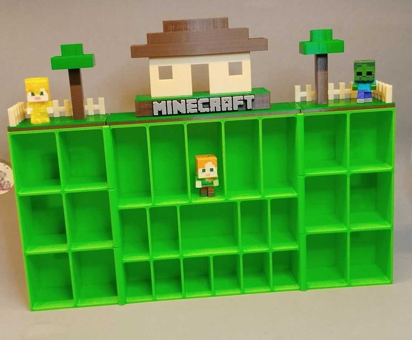 ХІТ Поличка Minecraft Kinder Joy‼️Підставка для фігурок Майнкрафт Киндер