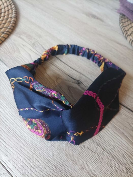 Opaska na włosy materiałowa elastyczna
