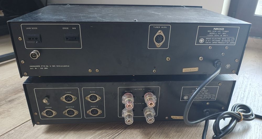 Zestaw Audio Wzmacniacz NIKKO NA-360 i Tuner NT-360 Made In Japan
