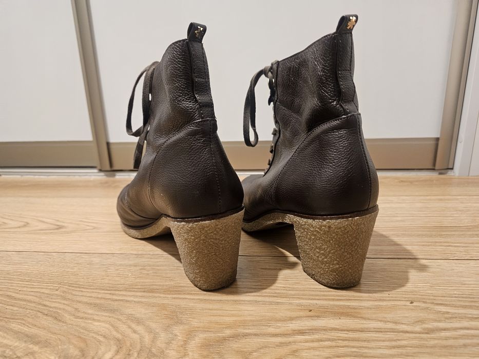 Botki skórzane (naturalna) 42 Flip Flop ( jak łyżwy)