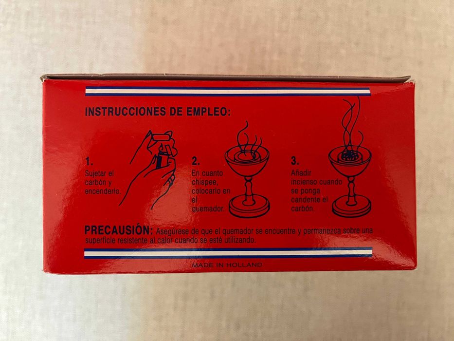 Lote de 100 Pastilhas Carvão Vegetal Three Kings