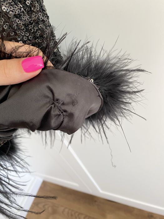 Sukienka cekinowa czarna