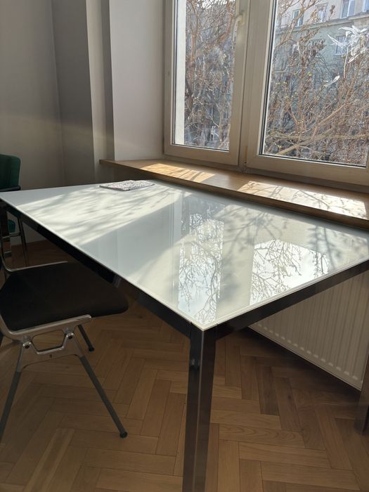 IKEA TORSBY Stół, chrom/połysk