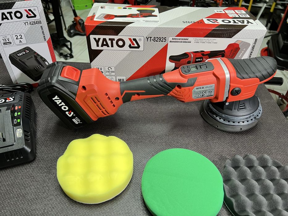 Машина полировальная эксцентриковая аккумуляторная YATO YT-82925