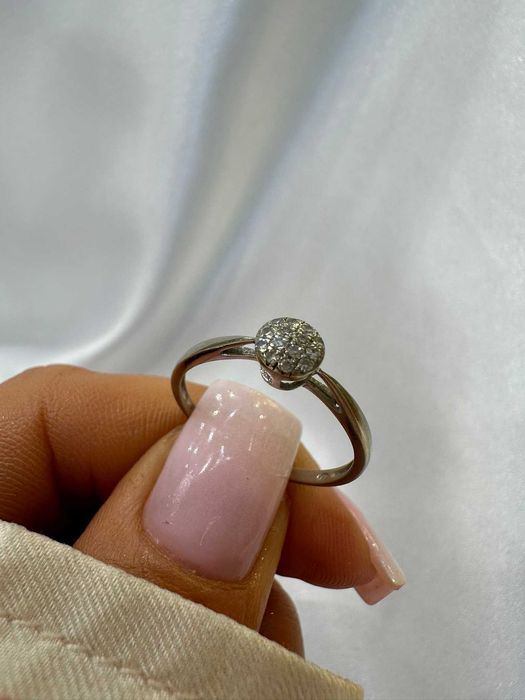 Pierścionek z diamentami naturalnymi 0.14 CT