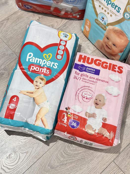 Підгузки трусики 2 3 4 5 6 Huggies Pampers Libero подгузники памперси