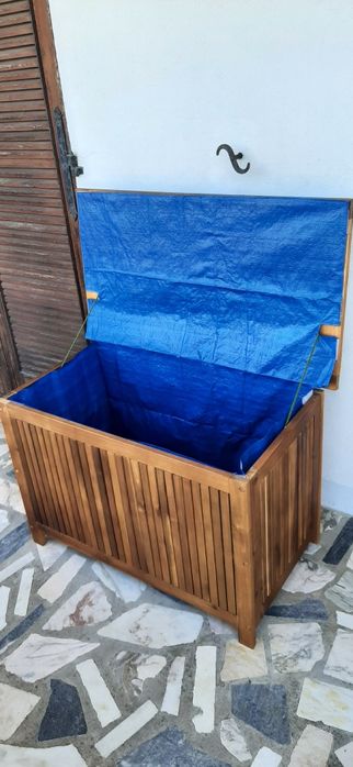 Caixa de arrumação de madeira