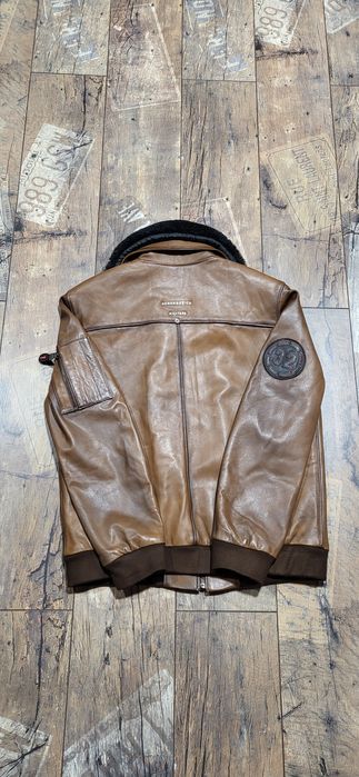 Aeronautica militare kurtka męska skóra naturalna premium XL