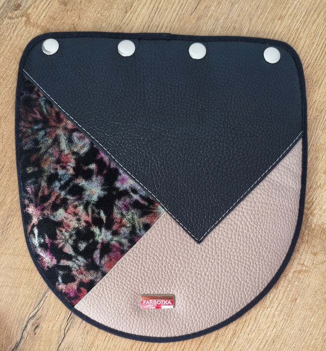 Klapka Farbotka Classic patchwork skórzana