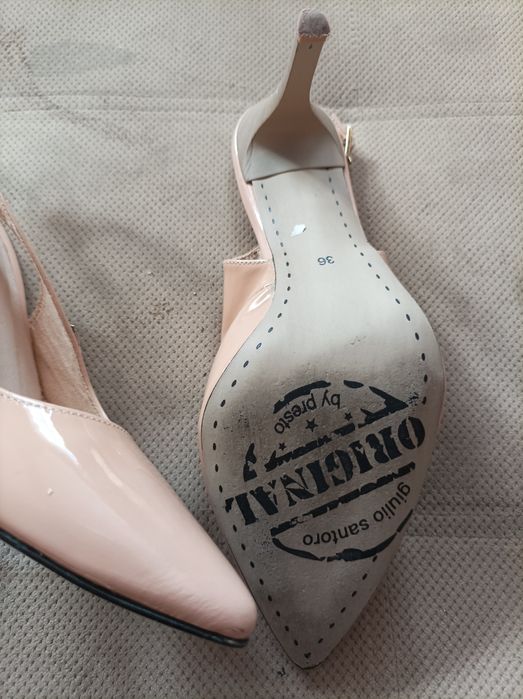 Szpilki Giulio Santoro lakierowane roz 36 dl wk 23 cm