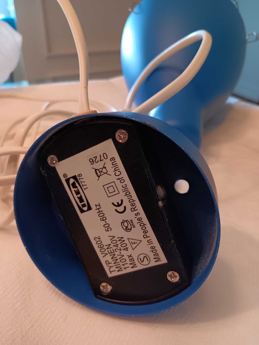 Candeeiro de parede Azul IKEA