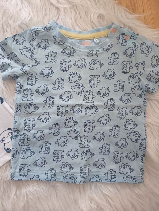 T-shirt chłopięcy dwie sztuki r74
