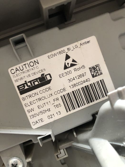 Запчасти к посудомоечной машине Electrolux ESI4500ROX