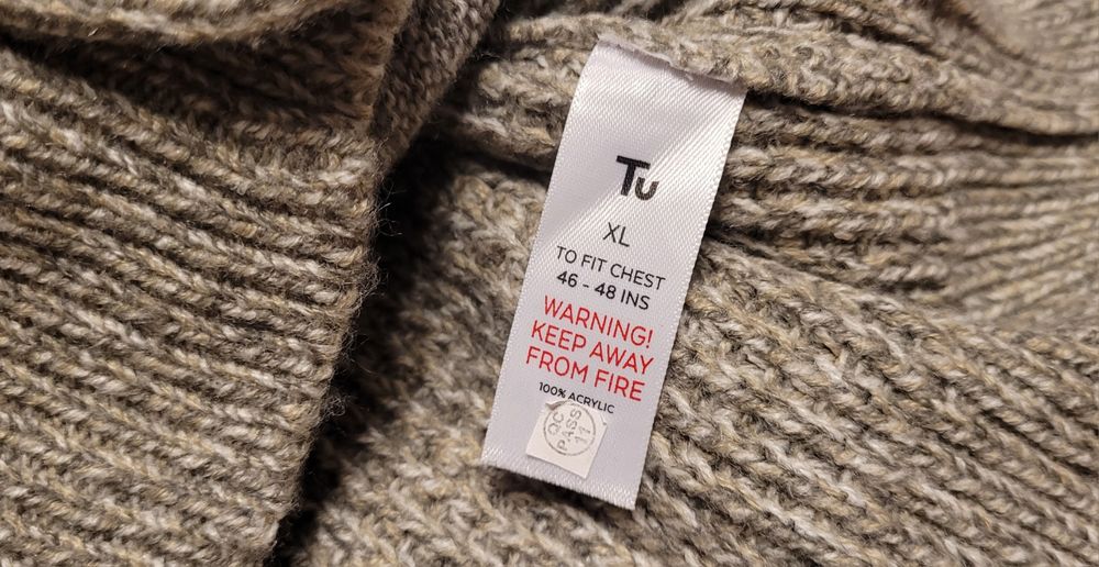 TU Kardigan Męski roz. XL - NOWY