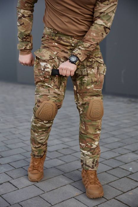 Штани тактично-польові з наколінниками G4 Nyco Tex мультикам/піксель