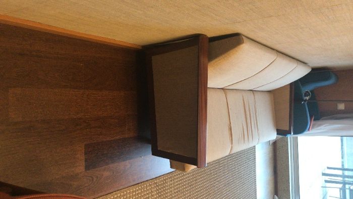 Sofá-cama Dinamarquês Original com 3 lugares em tecido