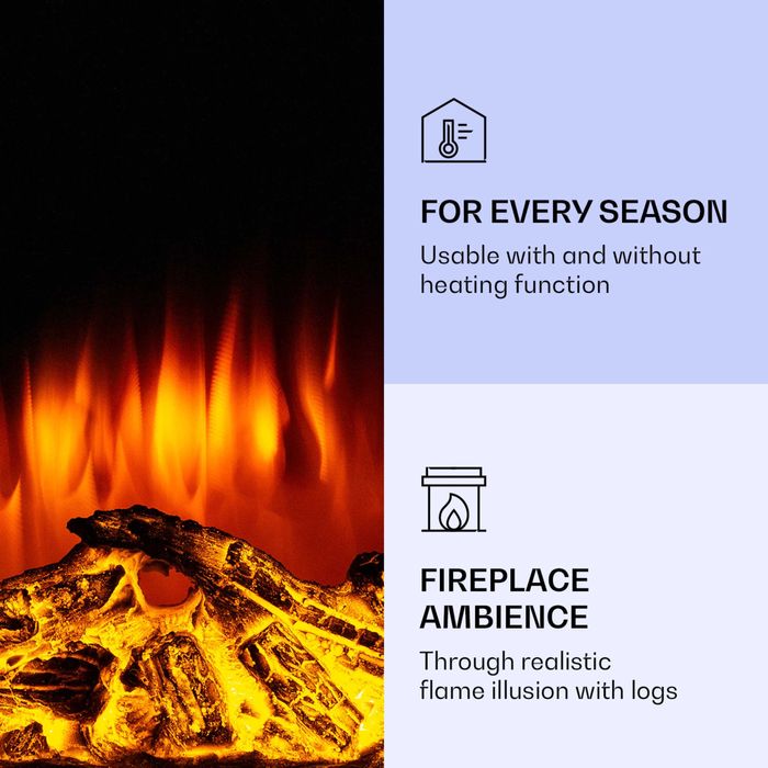 Камин электрический електрокамін обогреватель Klarstein Lamington