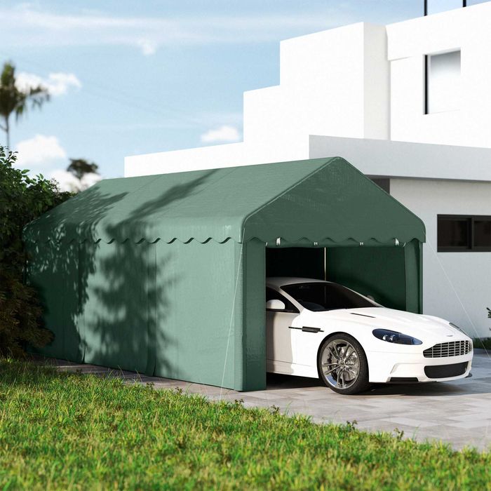 Tenda Garagem Portátil 6x3m Verde NOVA