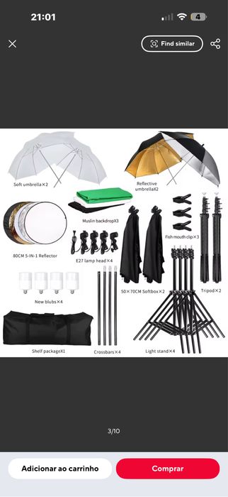 Kit completo estudio fotografico